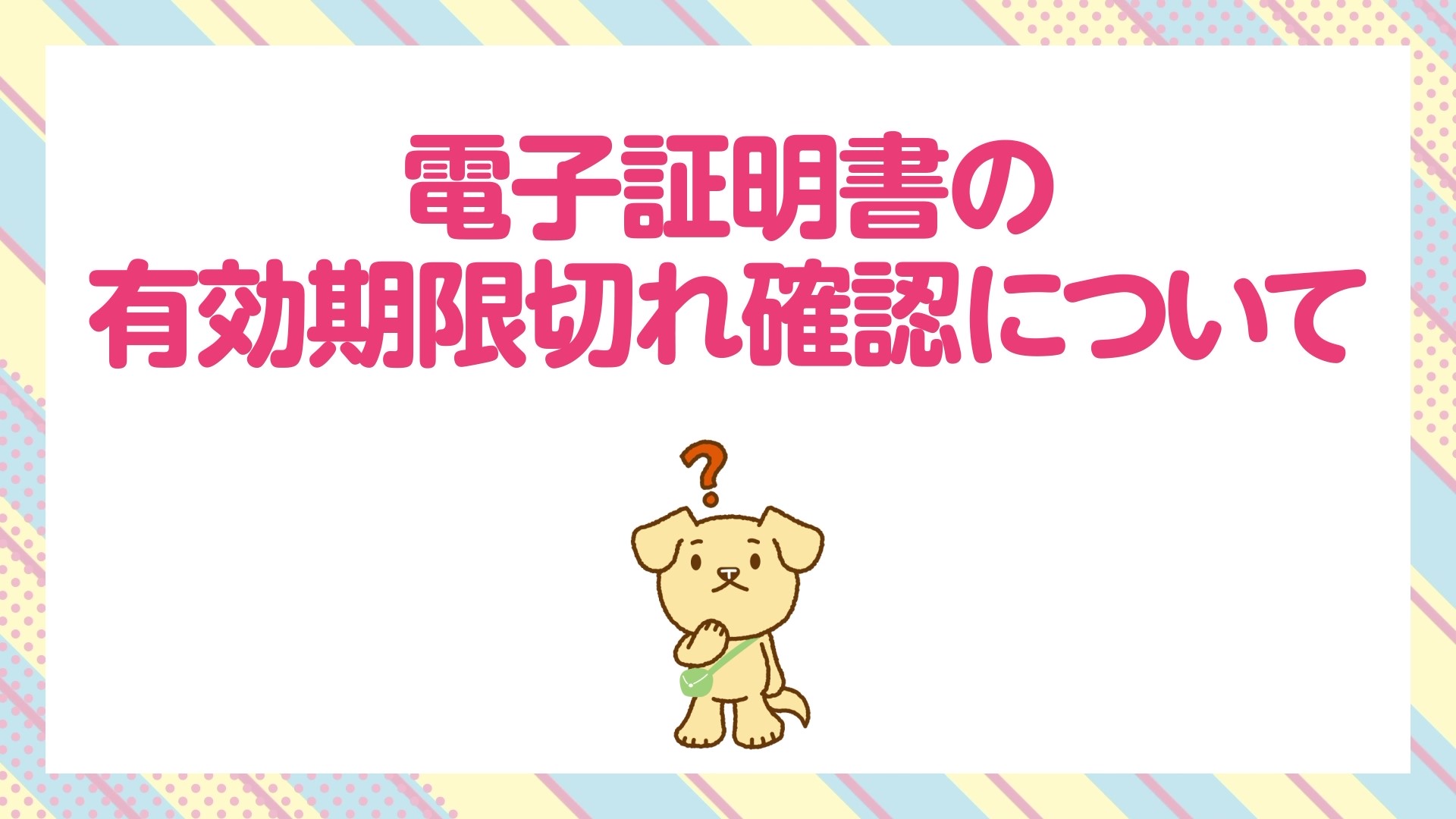 マイナ保険証 電子証明書の有効期限確認
